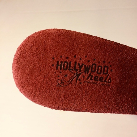 Hollywood Heels, Longoria Platform Shoes, Size 6, color Wine, New - Picture 4 of 8